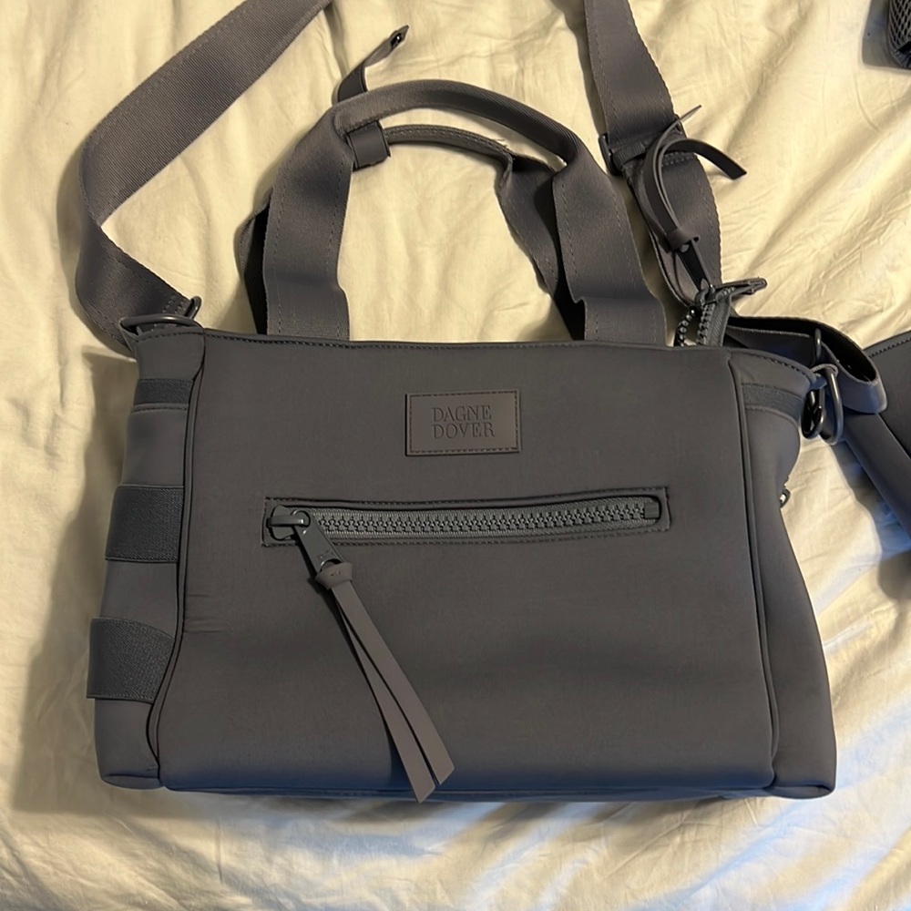 Ash blue color Dagne Dover Diaper bag